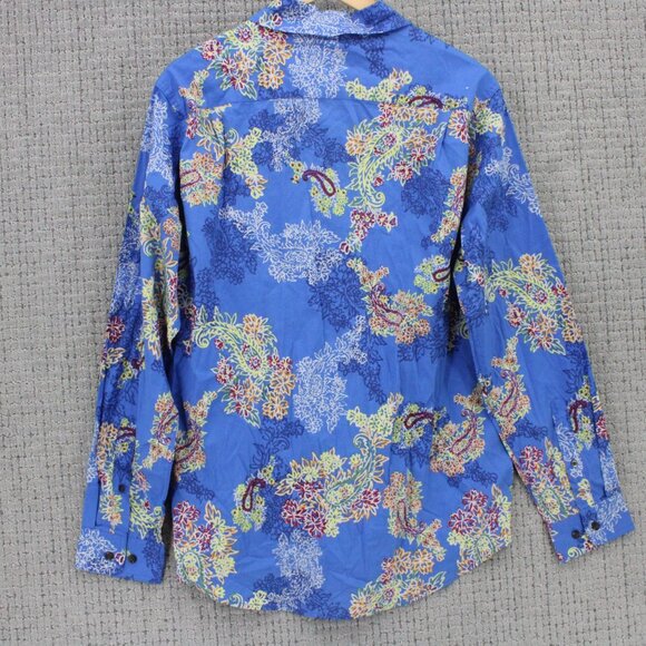 Houston White X Target Shirt Men Medium M Multicolor Floral Pattern Collared NWT - Picture 7 of 9